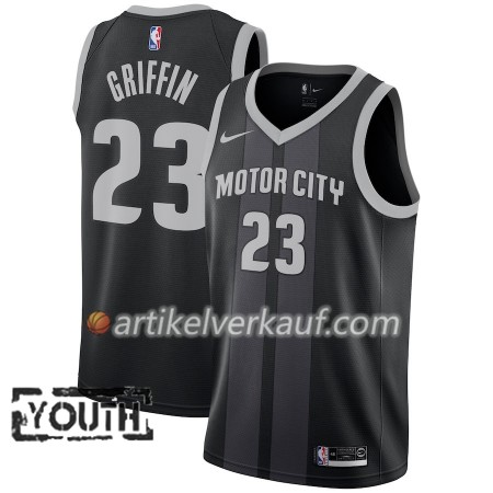 NBA Detroit Pistons Trikot Blake Griffin 23 2018-19 Nike City Edition Schwarz Blau Swingman - Kinder